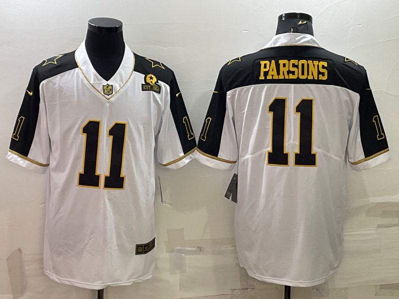 Men's Dallas Cowboys Micah Parsons #11 White Jersey